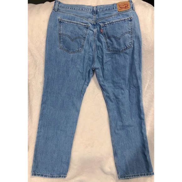 Levi's Blue Straight Leg Jeans - Picture 2 of 3